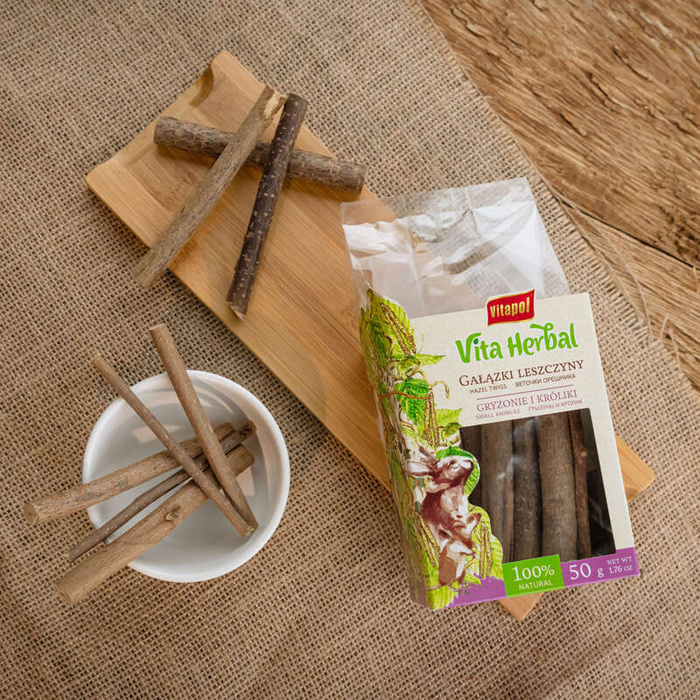 Vitapol Vita Herbal gałązki leszczyny dla gryzoni i królika 50g