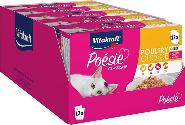 Vitakraft Poesie Classique multipak z drobiem 60x85g