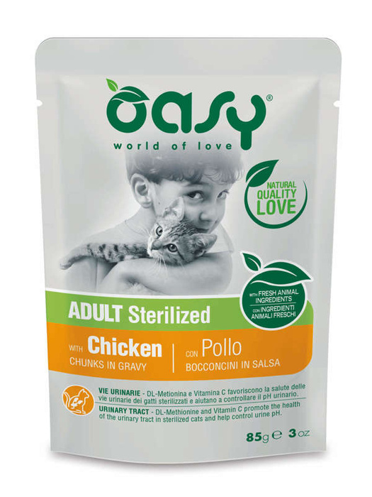 OASY Lifestage Sterilized Chicken 85g 