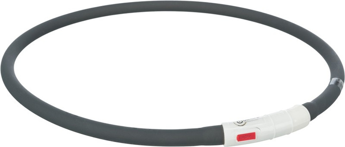 Trixie opaska świecąca USB czarna XS-XL 70cm/10mm