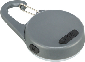 Trixie Flasher USB zawieszka świecąca dla psa grafitowa 4 × 6,5cm