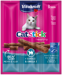 Vitakraft Cat Stick Mini flądra z omega-3 3x6g