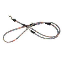 Barry King  Smycz dla psa wzór La Fleur regulowana okrągła 8mm/220cm