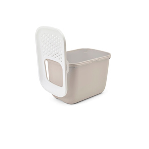 Savic Hop In kuweta biało-brązowa plastik 58,5x39x39,5cm