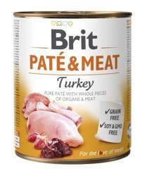 Brit Pate&Meat z indykiem 800g