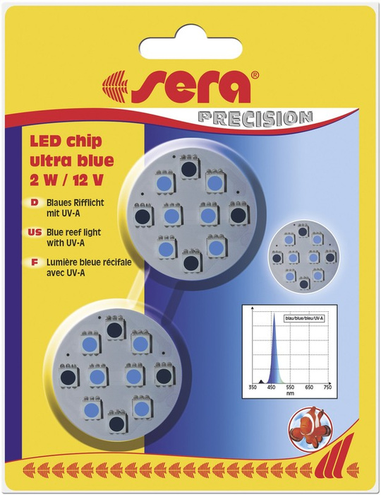 Sera Diody LED chip ultra blue 2 W / 12 V 2szt./opak.