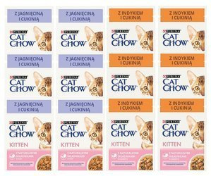 Purina Cat Chow KiTTEN  Mix Smaków dla kociąt 12x85g