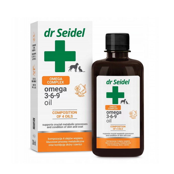 Dr SEIDEL Omega 3-6-9 Oil Kwasy tłuszczwe DHA EPA 250ml