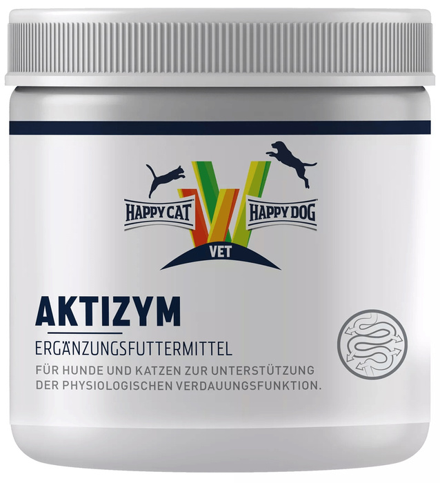 Happy Dog VET Aktizym suplement wspomagający funkcje trawienne dla psów/kotów 250g