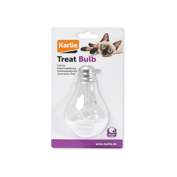 Karlie Zabawka w kształcie żarówki światełko led wbudowana bateria 7x7cm