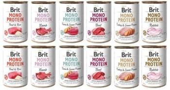 Brit Mono Protein Mix Smaków 12x400g