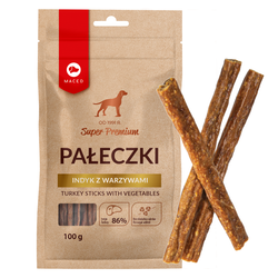 Maced pałeczki indyk z warzywami 100g