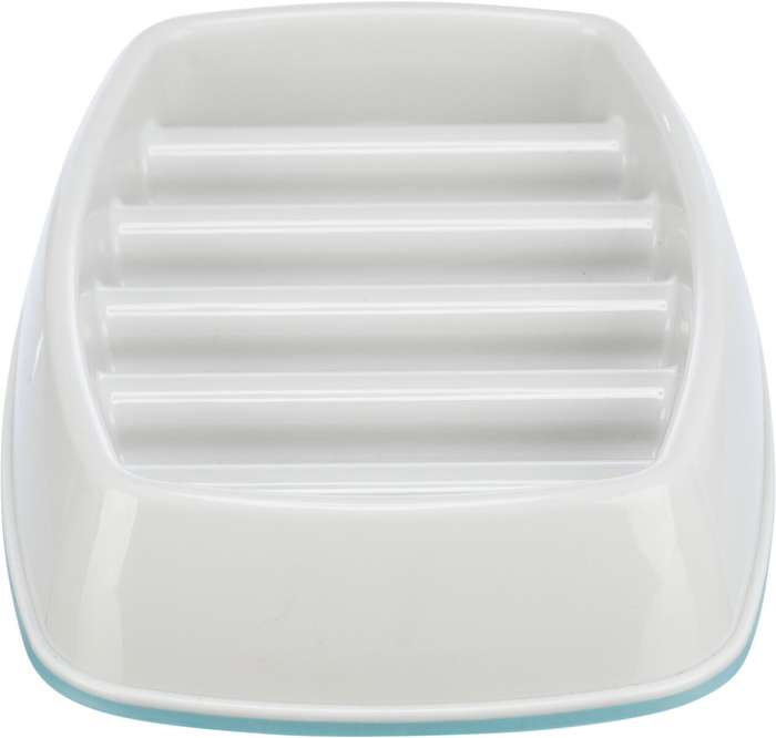 Trixie Miska Slow Feeding szara plastik/TPR 0,25 l/21x14cm spowalniająca jedzenie