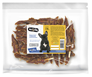 Hau&Miau Pausesnack przysmak dla psa miękki filet z kurczaka na patyku ze skóry 1kg