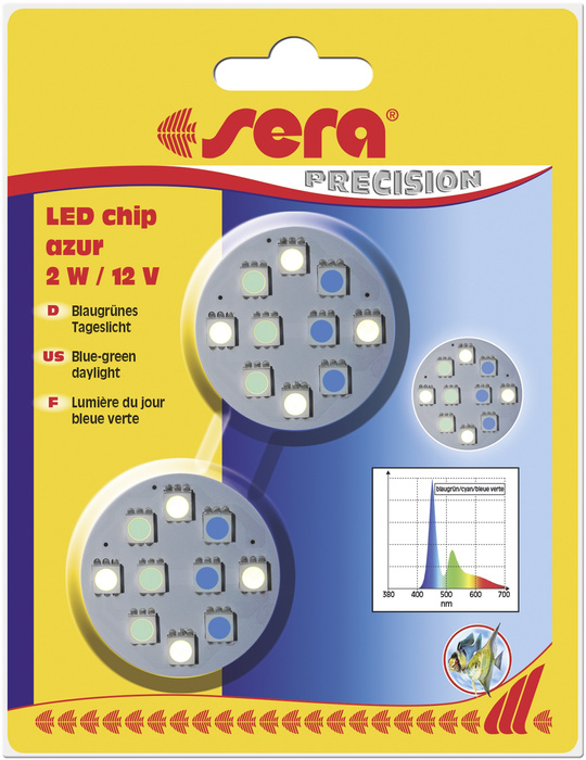 Sera Diody LED chip azur 2 W/12 V 2szt/opak