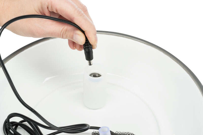 Trixie Automatyczne poidło Vital Flow ceramiczne 1,5l szaro/białe