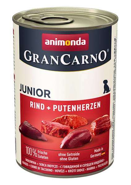 Animonda GranCarno Junior Wołowina i serca 400g