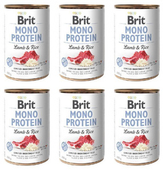 Brit Mono Protein jagnięcina z ryżem 6x400g