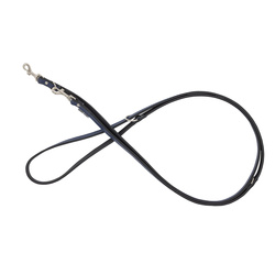 Barry King Smycz regulowana skórzana dla psa granatowy/czarny XS-S 12mm/200cm