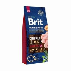 Brit Premium by Nature Senior L/XL Kurczak 15kg sucha karma