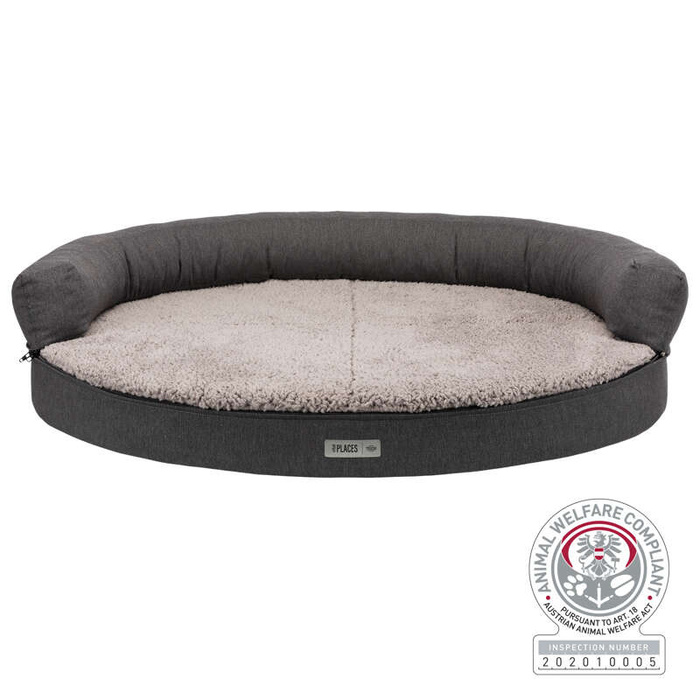 Trixie Vital Bendson sofa ortopedyczna okrągła szara 100×80cm