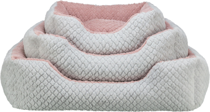 Trixie Kaline Mio Legowisko z Brzegiem Szaro-Różowe 50x40cm