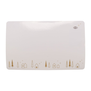 Trixie Xmas Mata pod miski beżowa Ochronna Antypoślizgowa 44x28cm