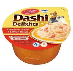 Inaba Cat Dashi Delights kurczak, tuńczyk i łosoś 70g