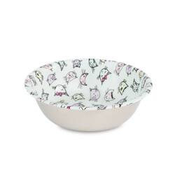 Barry King Miska nierdzewna emaliowana ze wzorem CAT HEAD 350ml