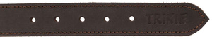 Obroża z grubej skóry Rustic L-XL: 57-66cm/30mm ciemnobrązowa