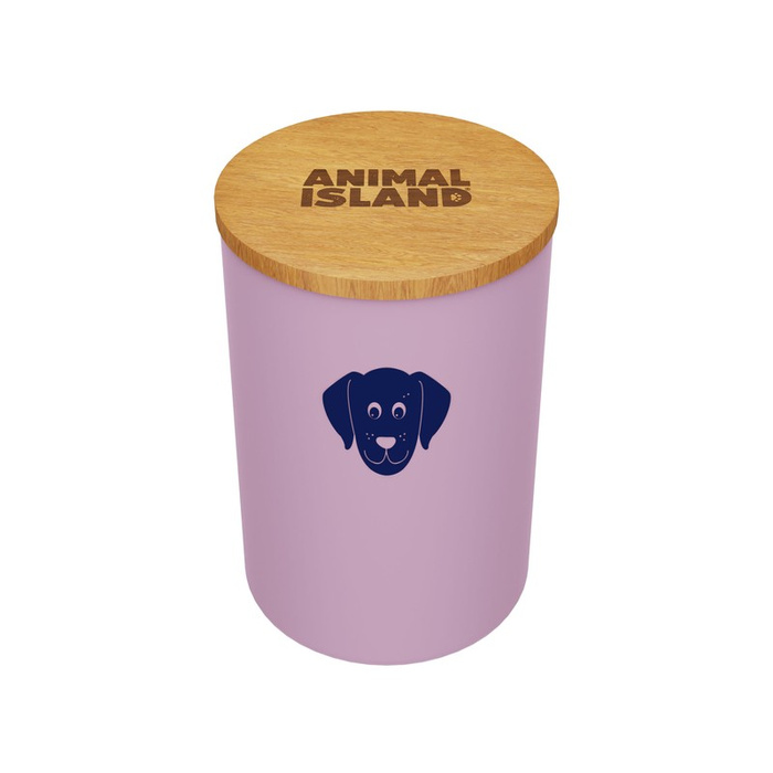Animal Island Pojemnik na karmę dla psa S Różowy 0,95L