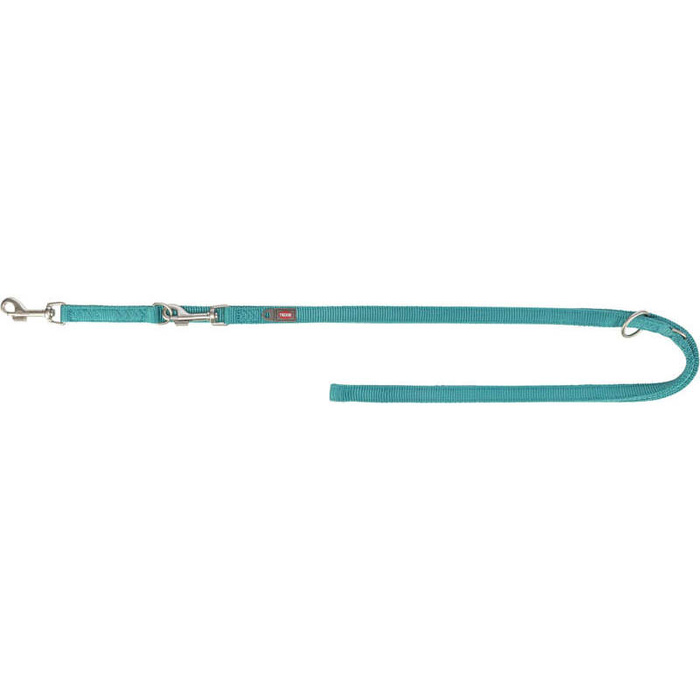 Trixie Smycz regulowana Premium dwustronna taśma aqua M-L: 2,00m/20mm