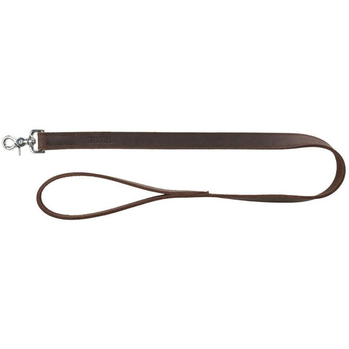 Trixie Smycz Rustic z grubej skóry M-L: 1m/20mm ciemnobrązowa
