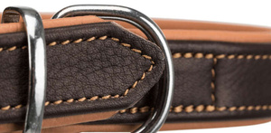 Obroża Active Comfort S: 31-37cm/25mm brązowa/jasnobrązowa