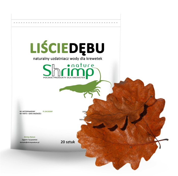 Shrimp Nature Liść dębu 20szt