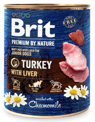 Brit Premium by Nature z indykiem 800g mokra karma dla szczeniąt