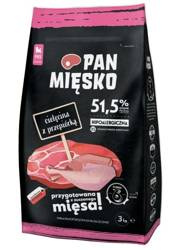 Pan Mięsko cielęcina z przepiórką dla szczeniąt 3kg XS