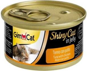 GIMCAT ShinyCat tuńczyk z kurczakiem w galaretce 70g