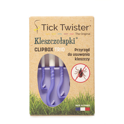 Tick Twister® Kleszczołapki® ClipBox TRIO usuwanie kleszczy Zestaw