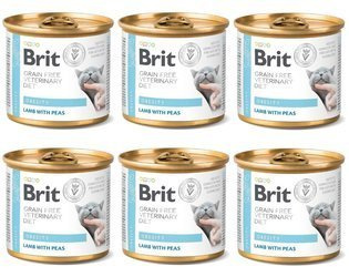 Brit Grain Free Veterinary Diet Cat Obesity 6x200g