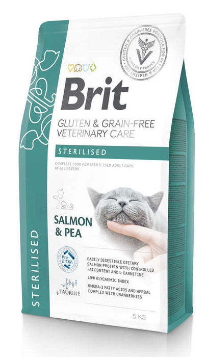 Brit Veterinary Care Cat Gluten & Grain free Sterilised 5kg