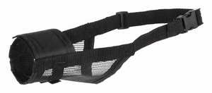 Trixie Kaganiec z siatką poliester czarny XS-S dł. 12-20cm sz. paska 3,7cm
