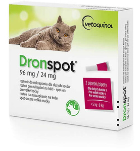 DRONSPOT Krople dla Kotów 5kg-8kg 2szt