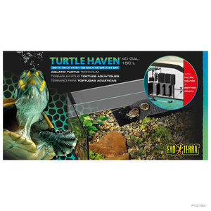 ExoTerra Turtle Haven zestaw akwarium dla żółwi wodnych 70l 90x45x37cm z grzałką i filtrem