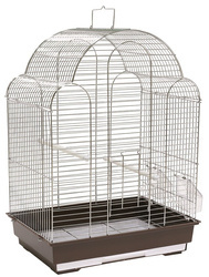Panama Pet klatka dla ptaków srebrno/brązowa 42x30x57cm
