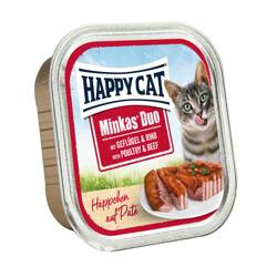 HappyCat Minkas Duo pasztet z kurczakiem i wołowiną 100g