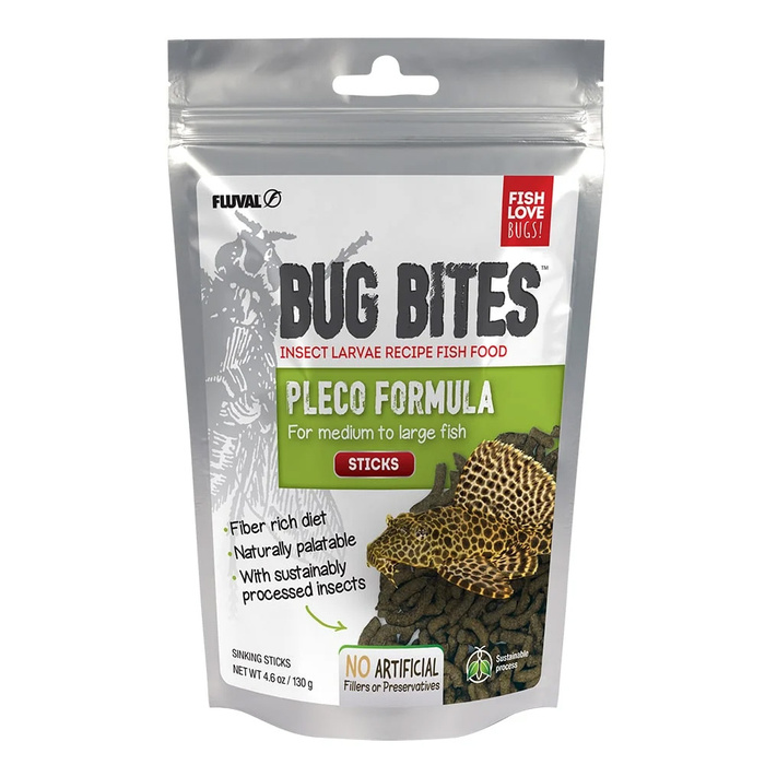 Hagen Fluval Bug Bites Bottom Feeder Formula M/L 130g pałeczki dla ryb żerujących przy dnie