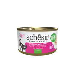 Schesir Complements Mokra Karma dla kotów kurczak z szynką w galarecie 70g