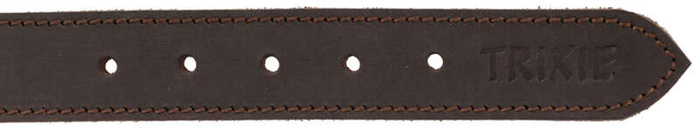 Obroża z grubej skóry Rustic L-XL: 57-66cm/30mm ciemnobrązowa