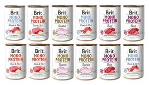 Brit Mono Protein Mix Smaków 12x400g
